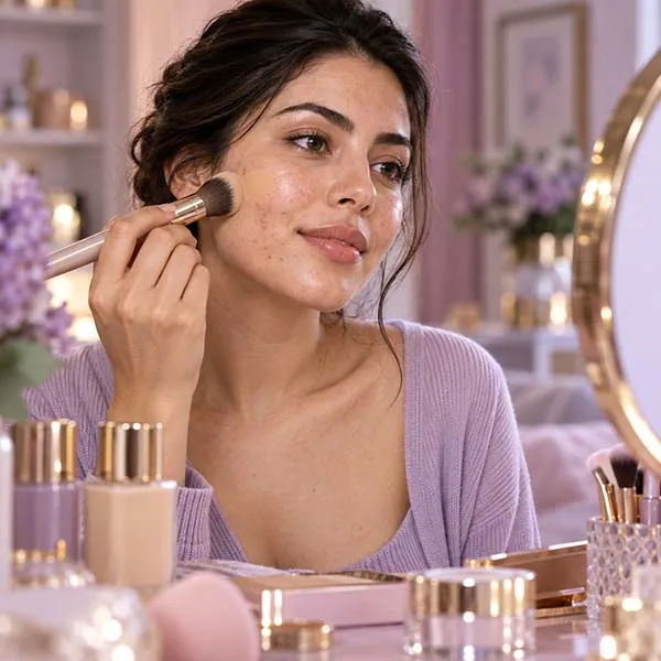آموزش آرایش پوست چرب و جوش‌دار